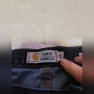 Carhartt Slim Fit Skinny Jeans Size 16 Dark Navy